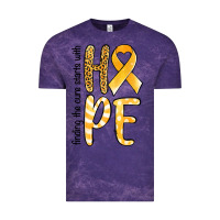Cloud Purple finding the cure starts with hope childhood cancer awareness Vintage Tee - Jasminsmagicworld