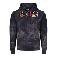 Cloud Black teacher Vintage Hoodie - OliviaCreatesArt