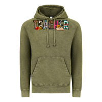 Vintage Olive teacher Vintage Hoodie - OliviaCreatesArt