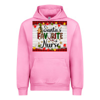 Fuchsia Pink santa's favorite nurse Urban Hoodie - AdoDesignShop