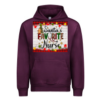 Mauve Wine santa's favorite nurse Urban Hoodie - AdoDesignShop
