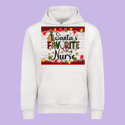 Santa's Favorite Nurse Urban Hoodie Designed By Adodesignshop