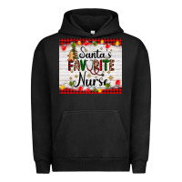 Pigment Black santa's favorite nurse Urban Hoodie - AdoDesignShop