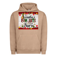 Pigment Burro santa's favorite nurse Urban Hoodie - AdoDesignShop