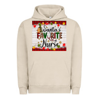 Pigment French Oak santa's favorite nurse Urban Hoodie - AdoDesignShop