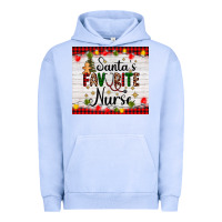 Pigment Grape Ice santa's favorite nurse Urban Hoodie - AdoDesignShop