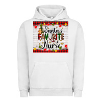 Pigment Lunar Rock santa's favorite nurse Urban Hoodie - AdoDesignShop