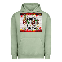 Pigment Oil Green santa's favorite nurse Urban Hoodie - AdoDesignShop
