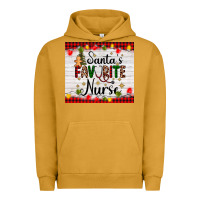 Pigment Peanut Butter santa's favorite nurse Urban Hoodie - AdoDesignShop