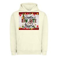 Pigment Pistachio santa's favorite nurse Urban Hoodie - AdoDesignShop