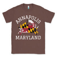 Chestnut Annapolis Maryland Crab State Flag Home Travel Vintage Classic Tee - longCreatives