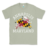 Matcha Annapolis Maryland Crab State Flag Home Travel Vintage Classic Tee - longCreatives