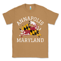 Toasted Coconut Annapolis Maryland Crab State Flag Home Travel Vintage Classic Tee - longCreatives
