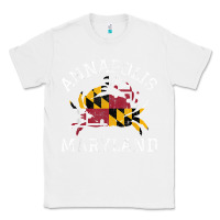 White Annapolis Maryland Crab State Flag Home Travel Vintage Classic Tee - longCreatives