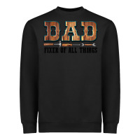 Black Dad Fixer Of All Things Heavyweight Sweatshirt - LillyAllenDesigns