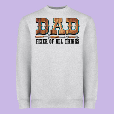 Dad Fixer Of All Things Heavyweight Sweatshirt Designed By Lillyallendesigns