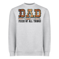 Heather Grey Dad Fixer Of All Things Heavyweight Sweatshirt - LillyAllenDesigns