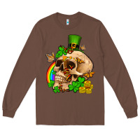 Chestnut St. Patrick's boho skull Long Sleeve Tee - OliviaCreatesArt