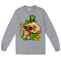 St. Patrick's Boho Skull Long Sleeve Tee | Teevron