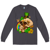 Smoke St. Patrick's boho skull Long Sleeve Tee - OliviaCreatesArt