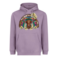 Lavender scottish calf rainbow Heavyweight Hoodie - BarkalooDesign