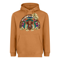 Meerkat scottish calf rainbow Heavyweight Hoodie - BarkalooDesign