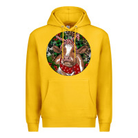 Lemon Brown Cow Christmas Premium Hoodie - RanaPortraitStore
