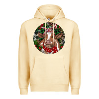Pina Colada Brown Cow Christmas Premium Hoodie - RanaPortraitStore