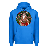 True Royal Brown Cow Christmas Premium Hoodie - RanaPortraitStore