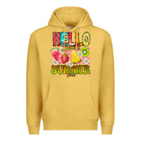 Antique Gold Hello Sweet Summer Time Premium Hoodie - CowhideDigitalArt