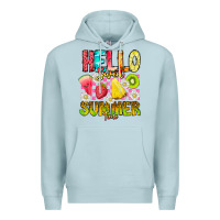 Blue Mist Hello Sweet Summer Time Premium Hoodie - CowhideDigitalArt