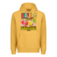 Mustard Hello Sweet Summer Time Premium Hoodie - CowhideDigitalArt