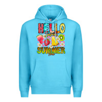 Ocean Blue Hello Sweet Summer Time Premium Hoodie - CowhideDigitalArt