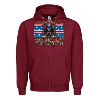 Burgundy armed forces day veteran Zipper Hoodie - Artiststas