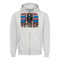 Dove Grey armed forces day veteran Zipper Hoodie - Artiststas