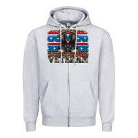 Heather Grey armed forces day veteran Zipper Hoodie - Artiststas