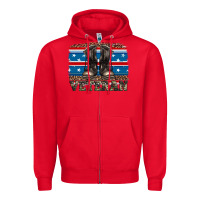 Red armed forces day veteran Zipper Hoodie - Artiststas
