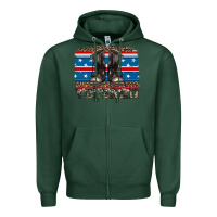 Sports Green armed forces day veteran Zipper Hoodie - Artiststas