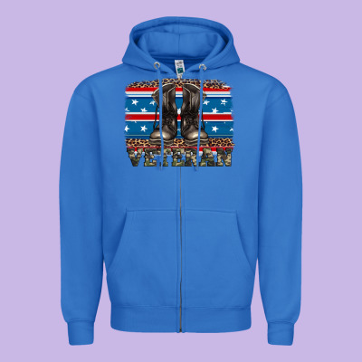 Armed Forces Day Veteran Zipper Hoodie Designed By Artiststas