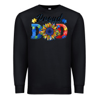 Black proud dad autism Premium Sweatshirt - BarkalooDesign