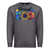 Charcoal Heather proud dad autism Premium Sweatshirt - BarkalooDesign