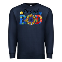 Navy proud dad autism Premium Sweatshirt - BarkalooDesign