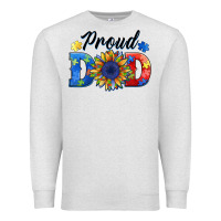 Oatmeal Heather proud dad autism Premium Sweatshirt - BarkalooDesign