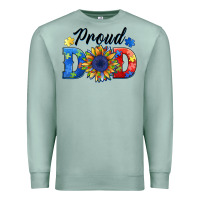 Seafoam proud dad autism Premium Sweatshirt - BarkalooDesign