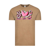 Vintage Coffee peace love cure breast cancer Vintage Tee - CowGirlArtShop
