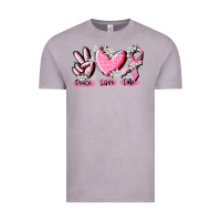 Vintage Zinc peace love cure breast cancer Vintage Tee - CowGirlArtShop