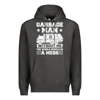 Charcoal Heather garbage man gift t  shirt recycling trash garbage man t  shirt Premium Hoodie - longCreatives