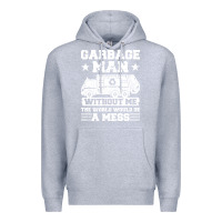 Heather Grey garbage man gift t  shirt recycling trash garbage man t  shirt Premium Hoodie - longCreatives