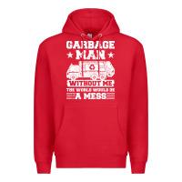 Red garbage man gift t  shirt recycling trash garbage man t  shirt Premium Hoodie - longCreatives