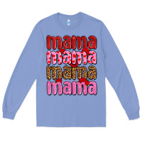 Colony Blue valentines day mama olivia Long Sleeve Tee - OliviaCreatesArt